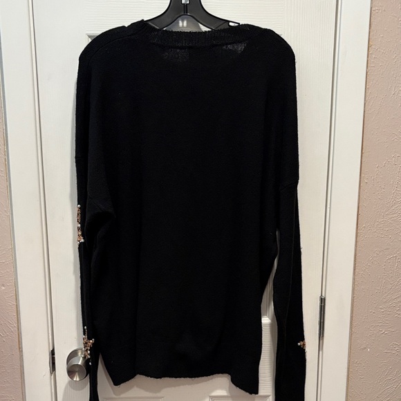Fantastic Fawn Black Sweater with Gold Star Accents - Picture 6 of 6